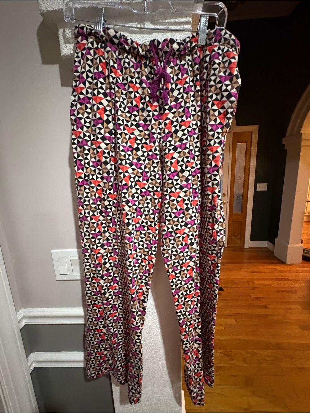 Vera Bradley Geometric Print Drawstring Pants - Geometric Design